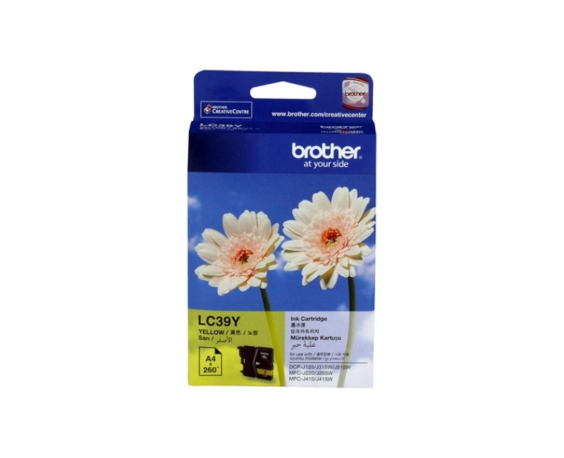 BROTHER LC-39Y MFC-j220-DCPj315W 260 Sayfa Sarı Kartuş