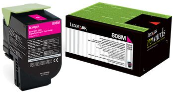 LEXMARK 80C80M0 CX310 CX410 CX510 Kırmızı 1000 Sayfa Toner