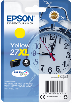 EPSON C13T27144012 SINGLEPACK YELLOW 27XL DURABRITE ULTRA INK 10 4ml WF3620DWF WF7110DTW WF7610DWF