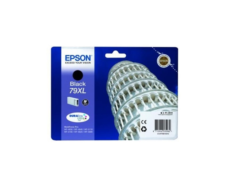 EPSON C13T79014010 Siyah Mürekkep Kartuş (79XL)