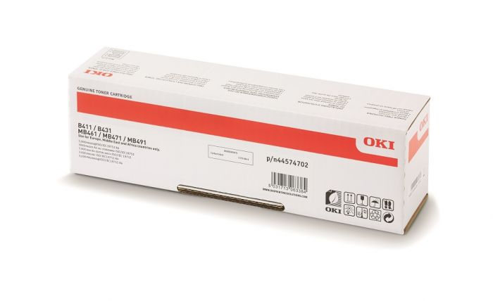 OKI 44574802 SİYAH TONER/B431 MB461 MB471 MB491/7000 SAYFA