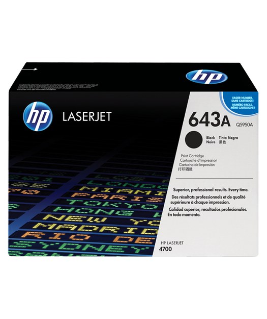 HP Q5950A Black Toner Kartuş (643A) Q5950A