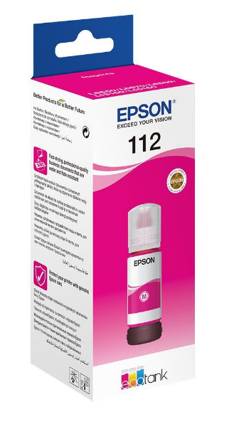 EPSON 112 ECOTANK PİGMENT KIRMIZI MÜREKKEP ŞİŞE