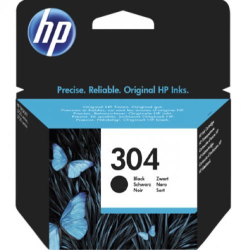 HP N9K06AE (304) SİYAH MÜREKKEP KARTUŞU 120 SAYFA 2630-2632 Resim-1