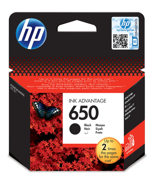 HP CZ101AE Siyah Mürekkep Kartuş (650)