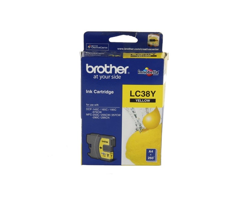 BROTHER LC-37Y DCP-135C,150C MFC-235C,260C-300 SAYFA SARI KARTUŞ