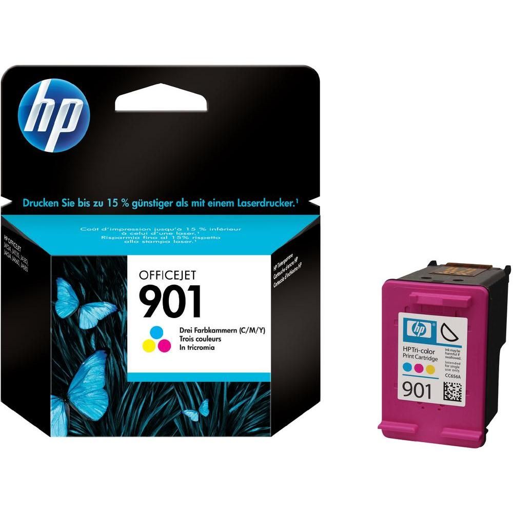 HP CC656A  901 Officejet Üç Renkli Mürekkep Kartuşu