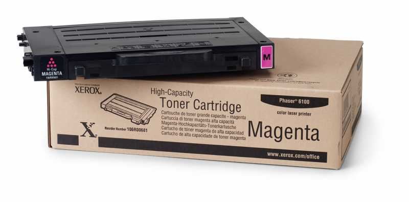 XEROX Phaser 6100 için Yüksek Kapasiteli Kırmızı Toner 106R00681