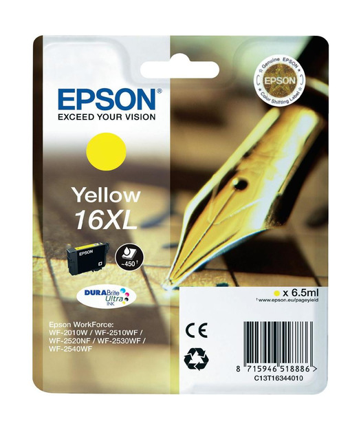 EPSON 163440 XL Yellow Mürekkep Kartuş EPSS163440