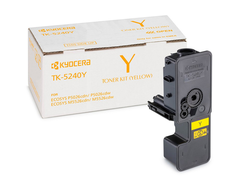 KYOCERA TK-5240Y Toner (3000s) Sarı (P5026cdn/P5026cdw/M5526cdn/M5526cdw)