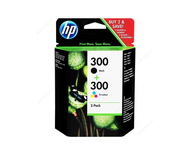 HP CN637E KRT NO 300 SİYAH+3 RENK KARTUŞ