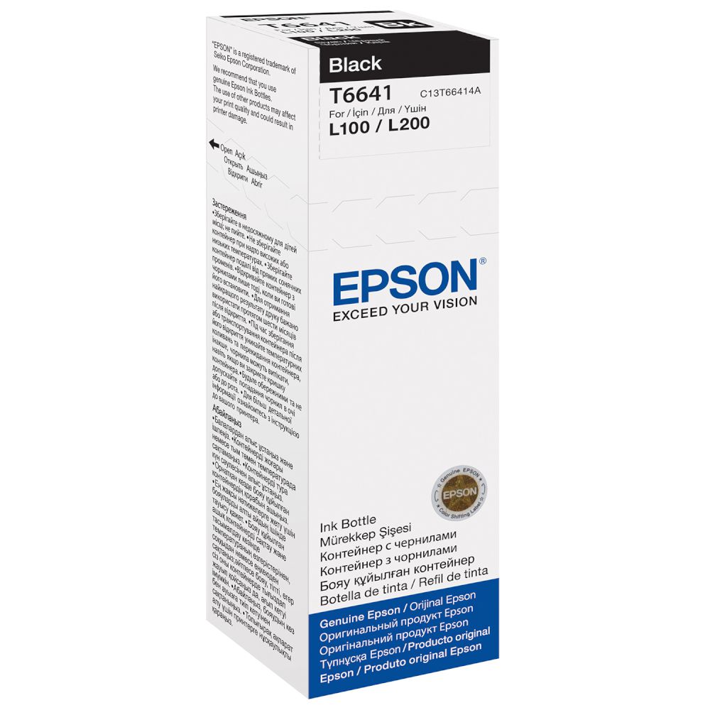 EPSON T664 14A L100/L200/L300 70ml SIYAH MUREKKEP