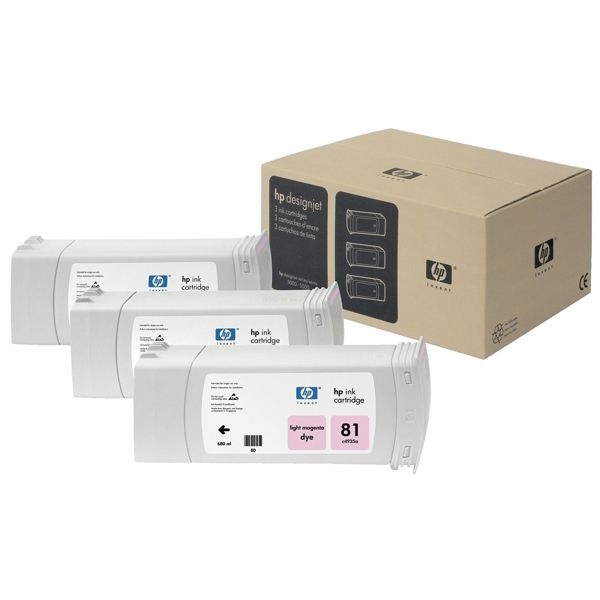 HP C5071A DesignJet 5500 Serisi Açık Kırmızı 3'lü Set Kartuş 3*680 ML