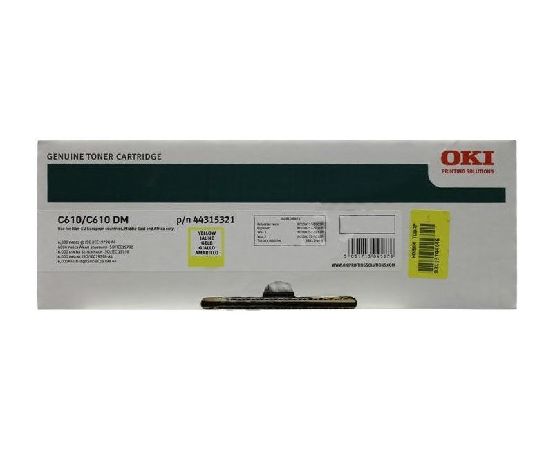 OKI C610-Y Toner (44315321)