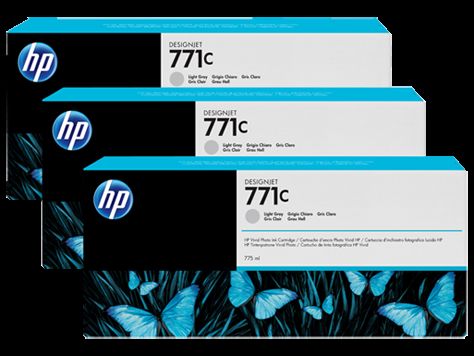 HP B6Y38A KRT NO 771 LIGHT GRİ 775ml 3'lü PAKET
