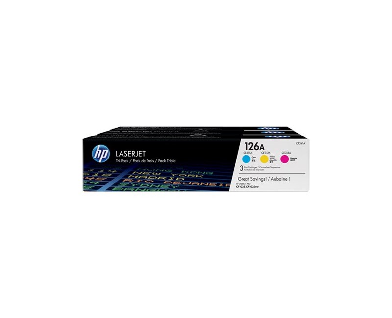 HP CF341A TON  126A CP1025 MAVİ-KIRMIZI-SARI 3LU