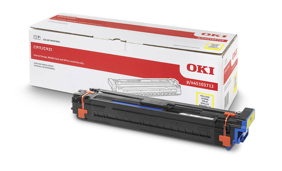 OKI 45103713 SARI DRUM ÜNİTESİ C911-C931 - YELLOW DRUM - YAZICI GÖRÜNTÜLEME ÜNİTESİ - 40.000 SAYFA Resim-1