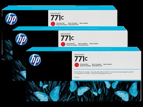 HP B6Y32A KRT NO 771 KIRMIZI 775ml 3'lü PAKET