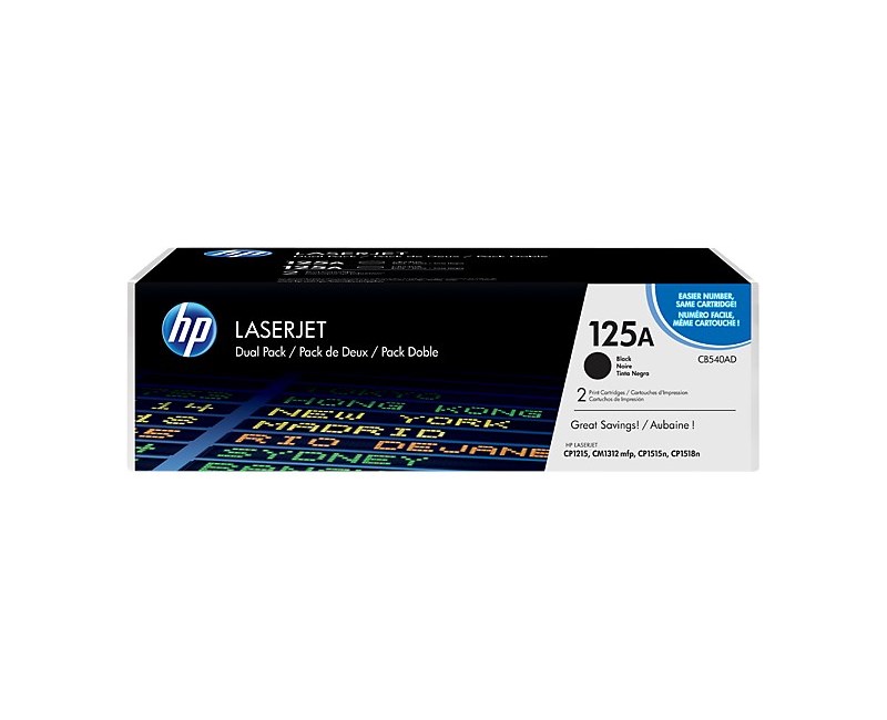 HP CB540AD  CB540A SİYAH LAZER TONER ÇİFTLİ PAKET
