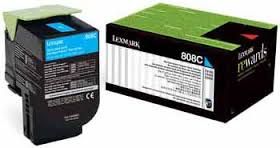 LEXMARK 80C80C0 CX310 CX410 CX510 Mavi 1000 Sayfa Toner