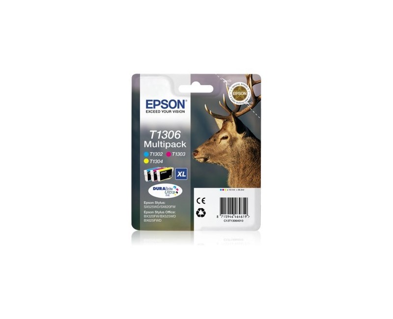 EPSON C13T13064022 MAVİ/KIRMIZI/SARI KARTUŞ 30.3ML