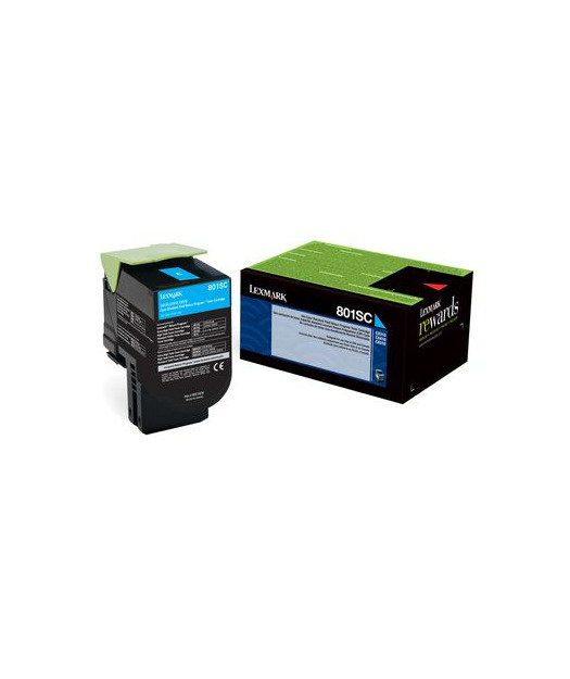 LEXMARK 80C8SC0 Mavi Return Toner 2000 Sayfa LEX80C8SC0