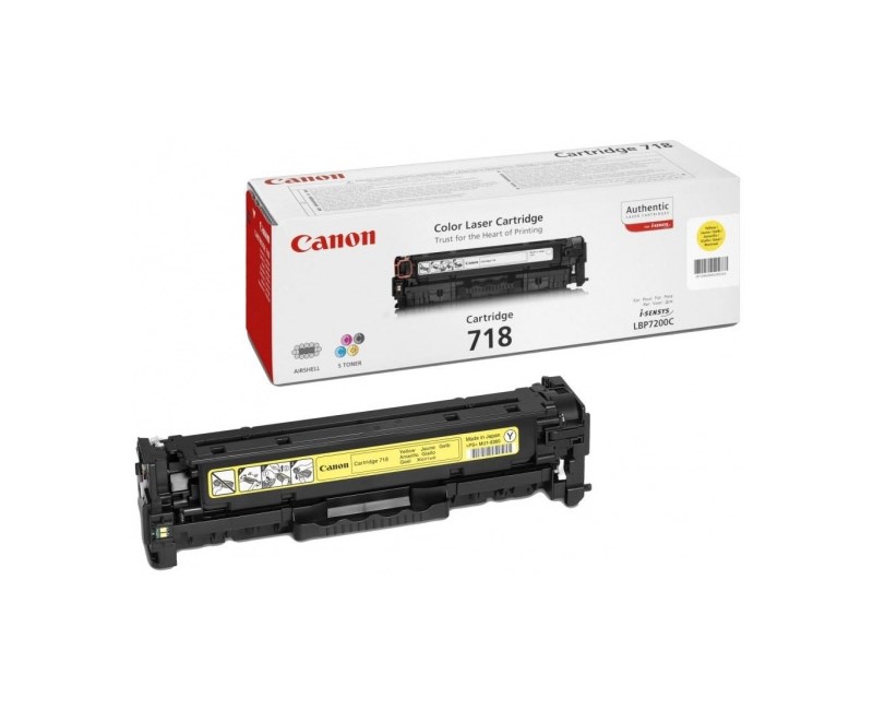 CANON CRG-718Y LBP 7200 Modeli için sarı toner Resim-1