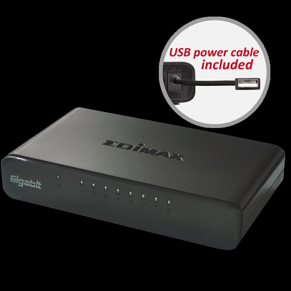 EDIMAX ES-5800GV3 8-Portlu Gigabit Masaüstü Switch