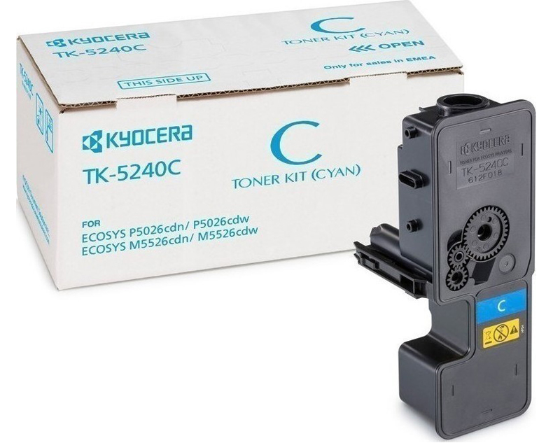 KYOCERA TK-5240C Toner (3000s) Cyan (P5026cdn/P5026cdw/M5526cdn/M5526cdw)