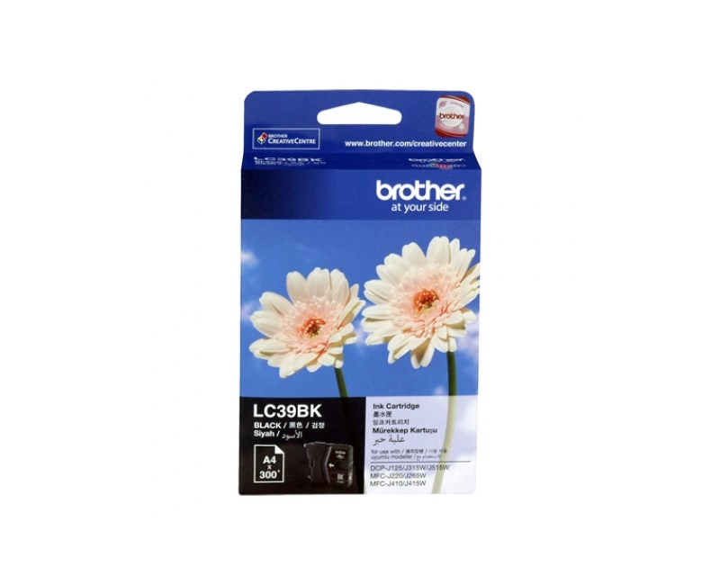 BROTHER LC-39BK MFC-j220-DCPj315W 300 Sayfa Siyah Kartuş