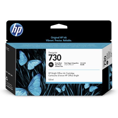 HP P2V67A (730) FOTOĞRAF SİYAHI 130ml GENIS FORMAT MUREKKEP KARTUSU