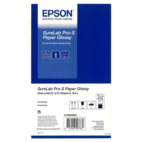 EPSON SureLab Pro-S Paper Glossy 8x65 2 rulo