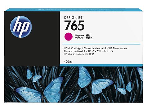 HP F9J51A 765 400-ml Magenta Designjet Ink Cartridge