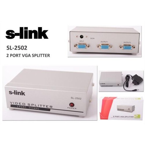 S-LINK SL-2502 2'li MNT SPLITTER
