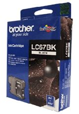 BROTHER LC67BK DCP385C, MFC490CN, MFC790CN 450 SAYFA SIYAH KARTUŞ