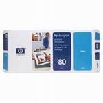 HP C4821A Mavi baskı kafası ve baskı kafası temizleyicisi