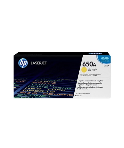 HP 650A-CE272A Sarı Orjinal Toner