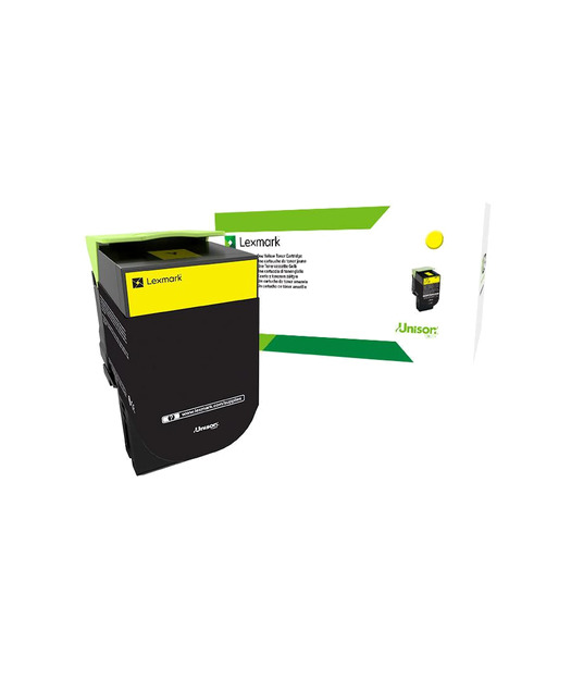 LEXMARK 708HYE Yellow High Yield Toner 3K LEX70C8HYE