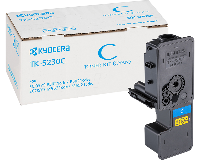 KYOCERA TK-5230C Toner (2200s) Cyan (P5021cdn/P5021cdw/M5521cdn/M5521cdw)