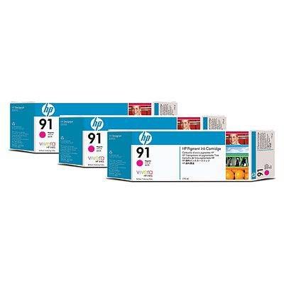 HP C9484A Inkjet kırmızı no 91 775ml 3'lu paket