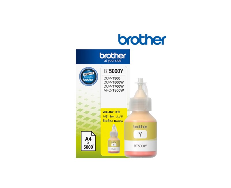 BROTHER BT5000Y  DCP-T300, DCP-T500W, MFC-T800W TANKLI SİSTEM MÜREKKEP 5000 SY Resim-1