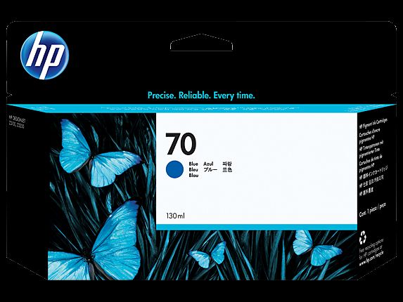 HP C9458A  70 130ml Blue Ink Cartridge with Vivera Ink