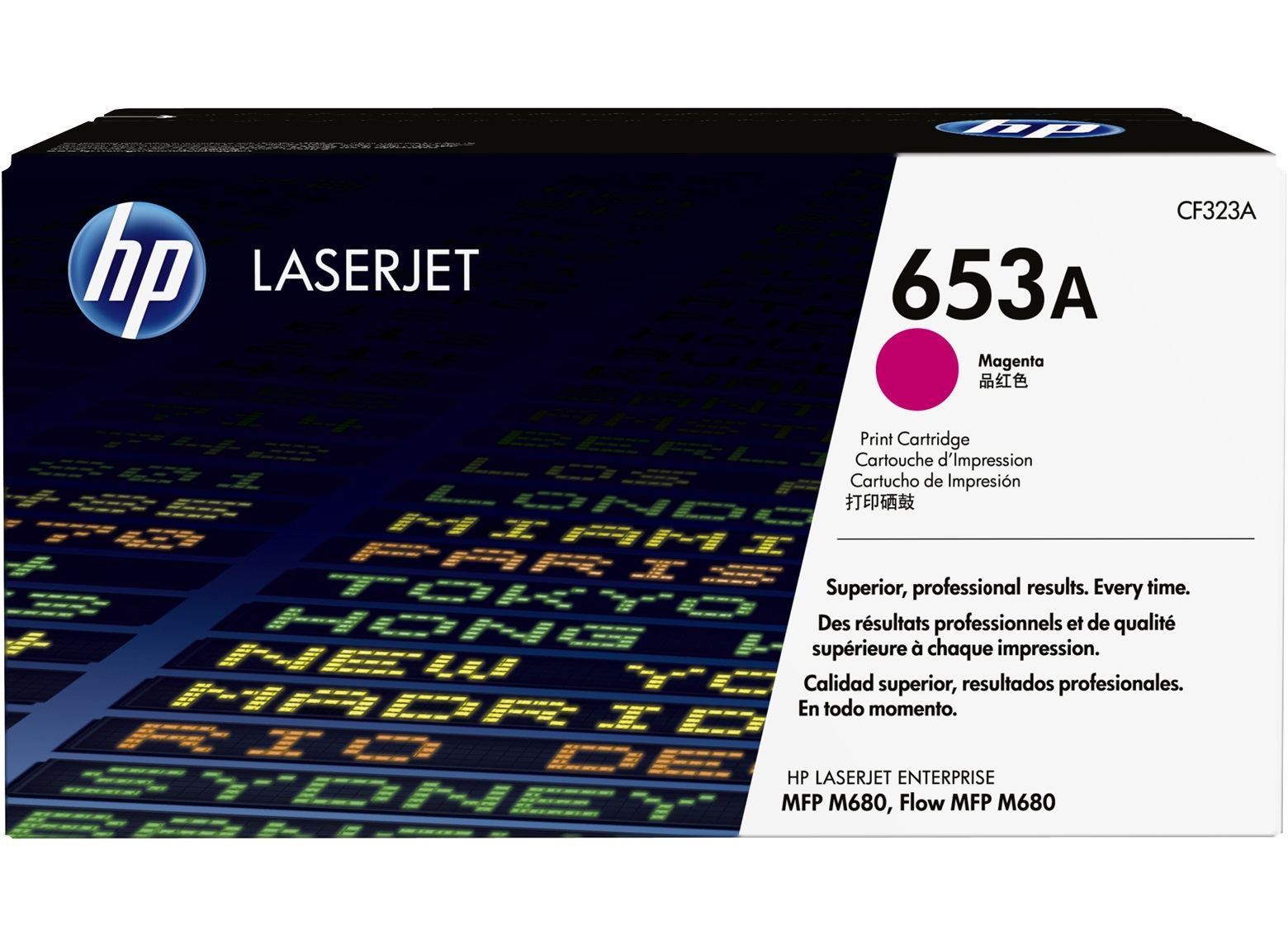 HP CF323A  653A Magenta Original LaserJet Toner Cartridge (~16,500 yield)