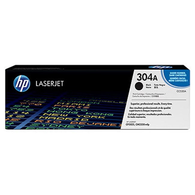 HP 304A-CC530AC Siyah Orjinal Toner Resim-1