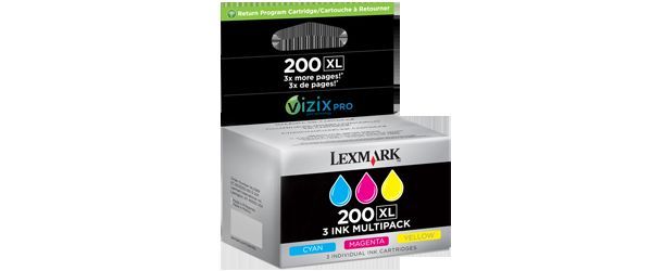 LEXMARK 400X/Pro500X 220XL CMY Üçlü Paket RP Kartuş 14L0269A
