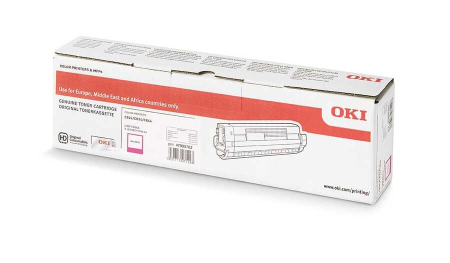 OKI 47095702 TONER-M-C824/C834/C844-5K KIRMIZI TONER 5000 SAYFA Resim-1