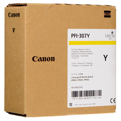 CANON 9814B001 PFI-307Y SARI KARTUS (330 ML) SARI KARTUS (330 ML) IPF 830/IPF 840/IPF 850