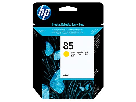 HP C9427A Desingjet30/30n/130nr/30gb/130gb serileri için Sarı Kartuş 69ml.