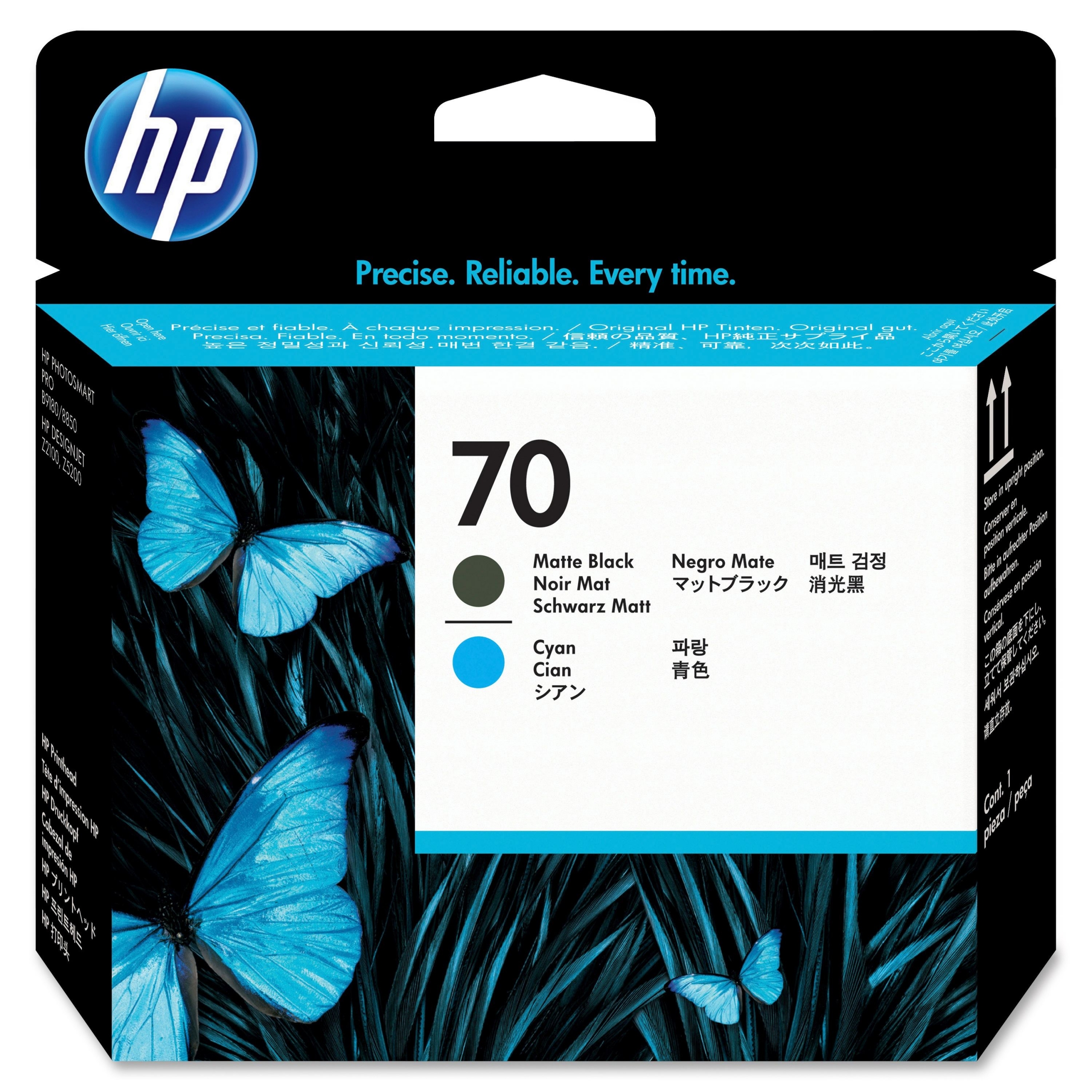 HP C9404A Inkjet mat siyah ve mavi kartuş no 70 130ml baskı kafası