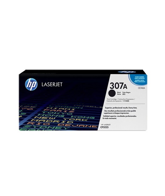 HP 307A-CE740A Siyah Orjinal Toner Resim-1
